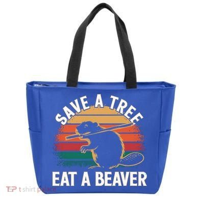 Save A Tree Eat A Beaver Cute Funny Nature Cute Gift Tote Bag