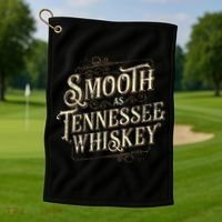 Smooth As Tennessee Whiskey Country Golf Towel thumb 1