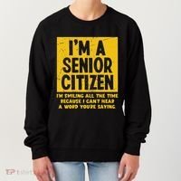 Smiling All Time Because I CanT Hear A Word Funny Senior Women's Sweatshirt thumb 0