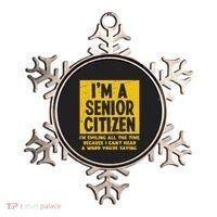 Smiling All Time Because I CanT Hear A Word Funny Senior Ornament thumb 0