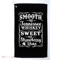 Smooth As Tennessee Whiskey Country Music Golf Towel thumb 0