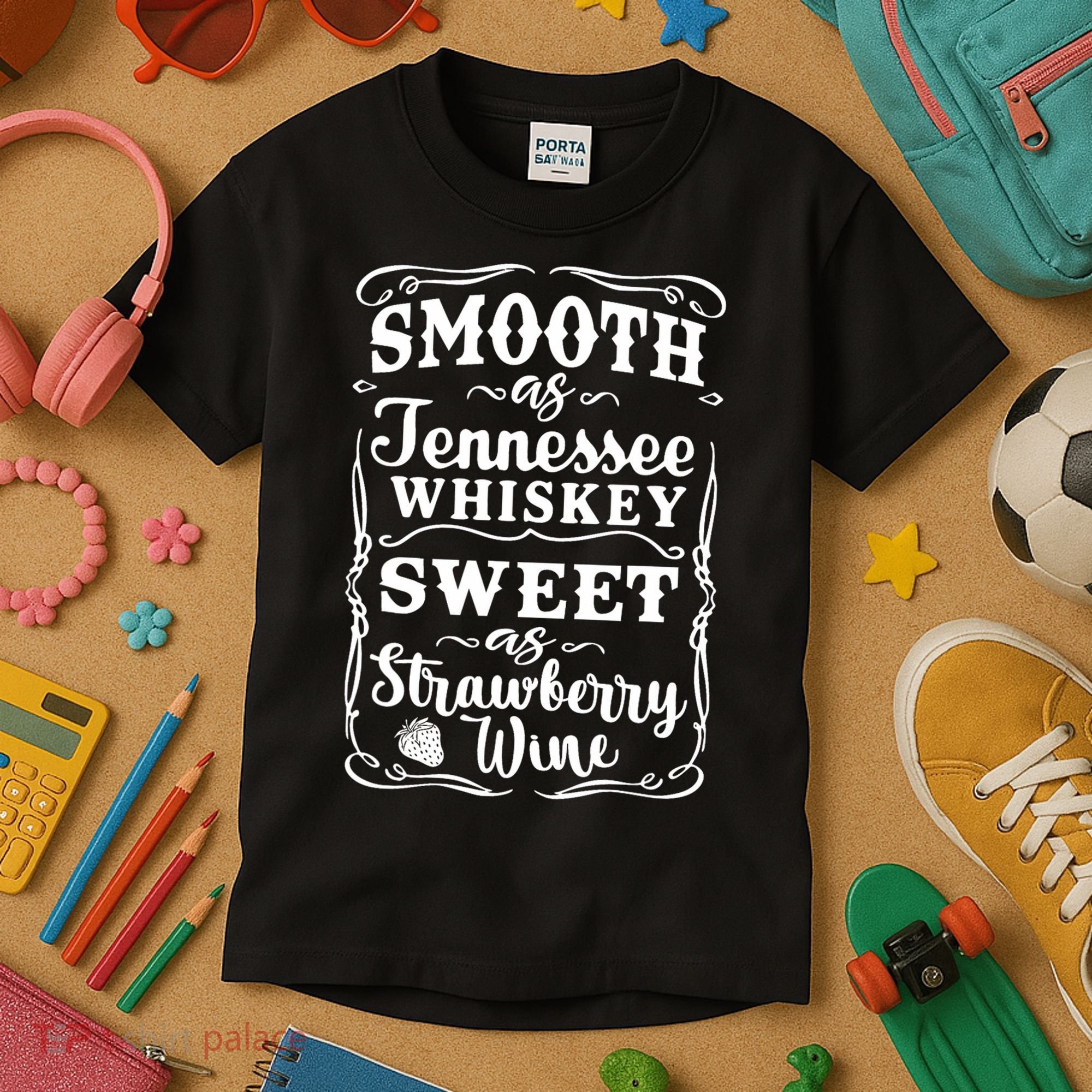 Smooth As Tennessee Whiskey Country Music Kids T-Shirt