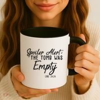 Spoiler Alert The Tomb Was Empty Christianity Coffee Mug thumb 3