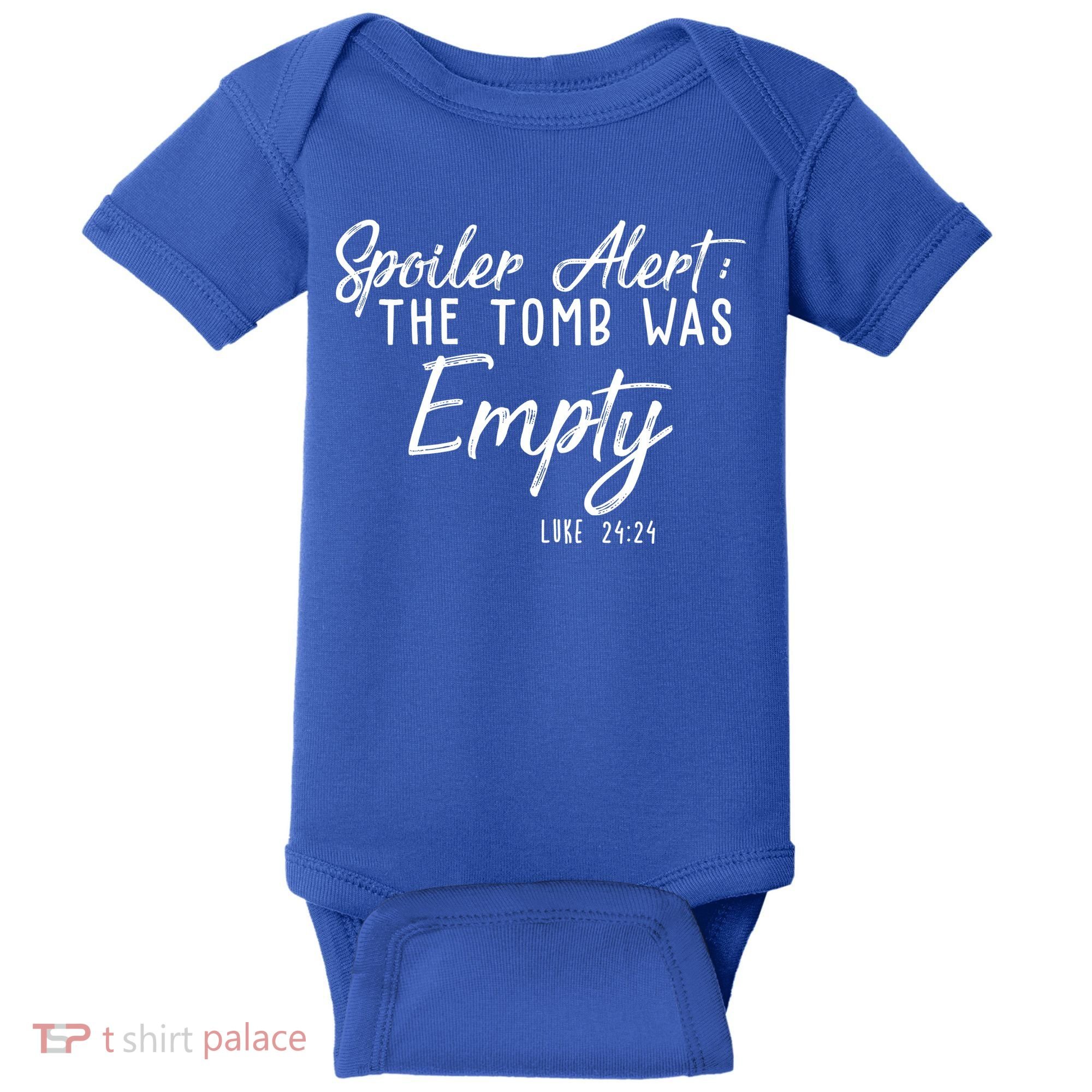 Spoiler Alert The Tomb Was Empty Christianity Baby Bodysuit
