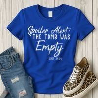 Spoiler Alert The Tomb Was Empty Christianity Women's T-Shirt thumb 3
