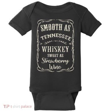 Smooth As Tennessee Whiskey Funny Humour Vacation Baby Bodysuit