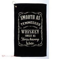 Smooth As Tennessee Whiskey Funny Humour Vacation Golf Towel thumb 0