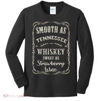 Smooth As Tennessee Whiskey Funny Humour Vacation Kids Long Sleeve Shirt thumb 0