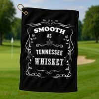 Smooth As Tennessee Whiskey Golf Towel thumb 1