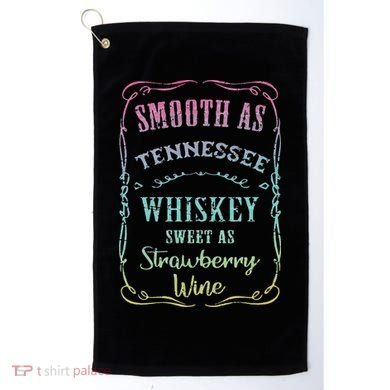 Smooth as Tennessee Whiskey Funny Vacation Golf Towel