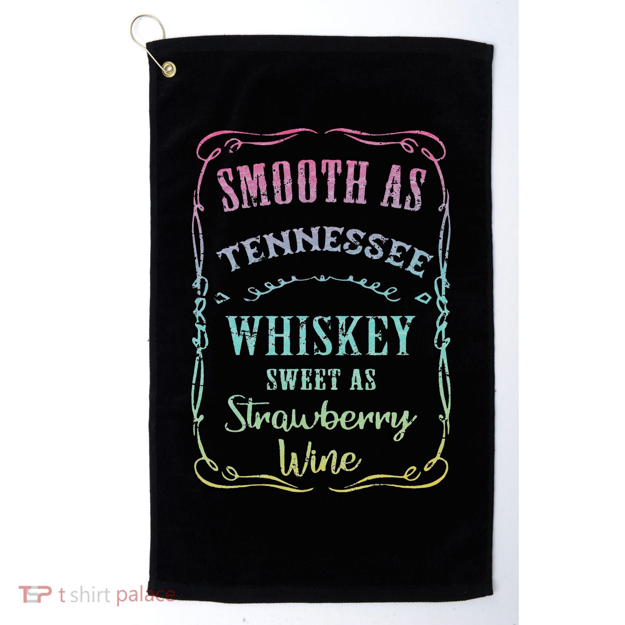 Smooth as Tennessee Whiskey Funny Vacation Golf Towel