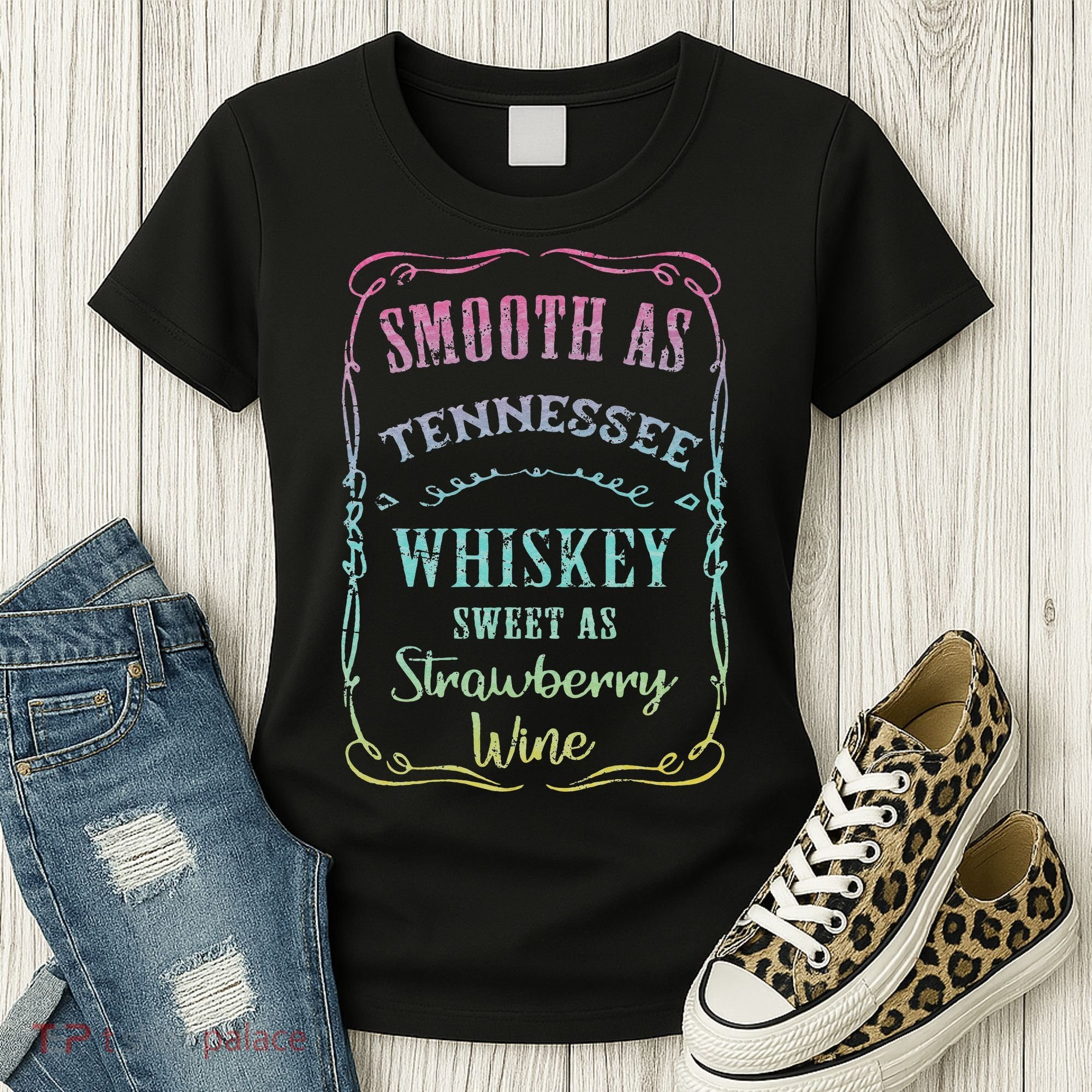 Smooth as Tennessee Whiskey Funny Vacation Women's T-Shirt