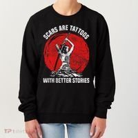 Scars Are Tattoos With Better Stories Funny Gift Women's Sweatshirt thumb 0