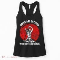 Scars Are Tattoos With Better Stories Funny Gift Women's Tank Top thumb 0