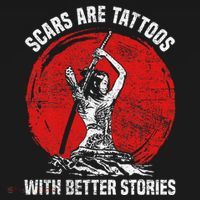 Scars Are Tattoos With Better Stories Funny Gift Kids Sweatshirt thumb 2