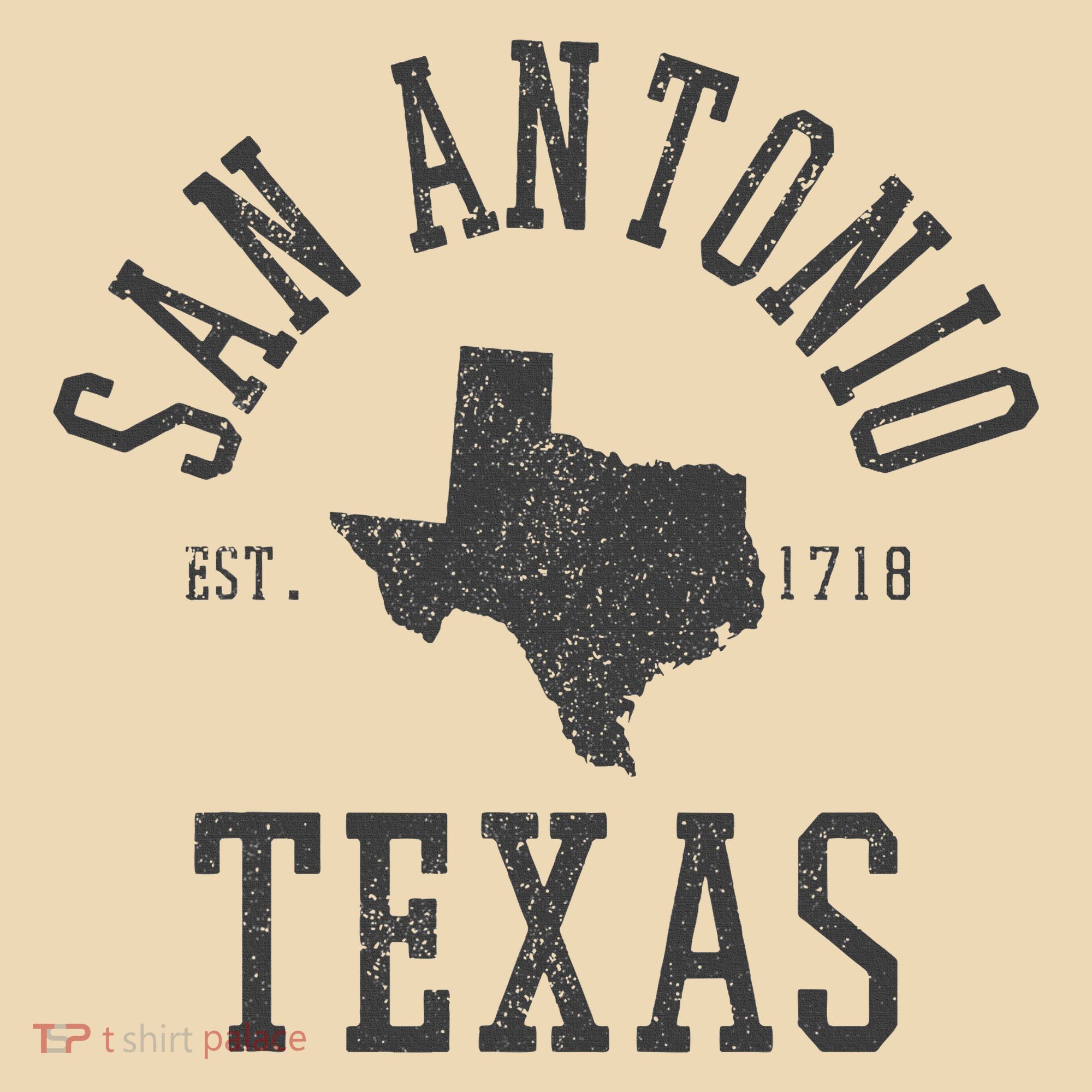 San Antonio Texas State Map Est. 1718 Souvenir Texan Pride Tote Bag