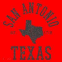 San Antonio Texas State Map Est. 1718 Souvenir Texan Pride Santa Hat thumb 1