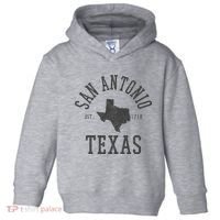 San Antonio Texas State Map Est. 1718 Souvenir Texan Pride Toddler Hoodie thumb 0
