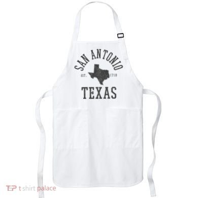 San Antonio Texas State Map Est. 1718 Souvenir Texan Pride Apron