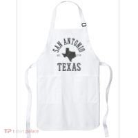 San Antonio Texas State Map Est. 1718 Souvenir Texan Pride Apron thumb 0