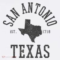 San Antonio Texas State Map Est. 1718 Souvenir Texan Pride Women's Hoodie thumb 2