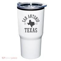 San Antonio Texas State Map Est. 1718 Souvenir Texan Pride Tumbler thumb 0