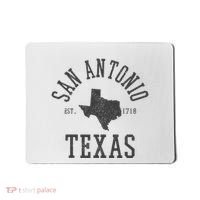 San Antonio Texas State Map Est. 1718 Souvenir Texan Pride Mousepad thumb 0