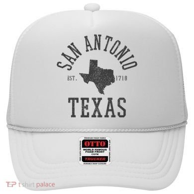 San Antonio Texas State Map Est. 1718 Souvenir Texan Pride Hat