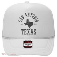 San Antonio Texas State Map Est. 1718 Souvenir Texan Pride Hat thumb 0