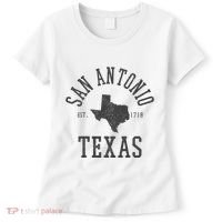 San Antonio Texas State Map Est. 1718 Souvenir Texan Pride Women's T-Shirt thumb 0