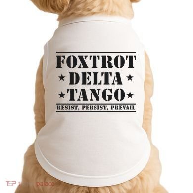 Subtle Anti Trump Fdt Democrat Resistance Gift Doggie Tank