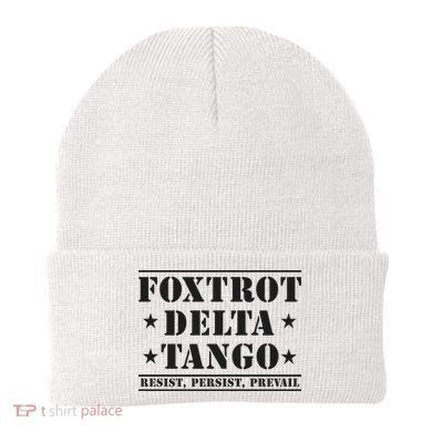 Subtle Anti Trump Fdt Democrat Resistance Gift Beanie