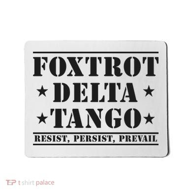 Subtle Anti Trump Fdt Democrat Resistance Gift Mousepad