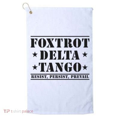 Subtle Anti Trump Fdt Democrat Resistance Gift Golf Towel