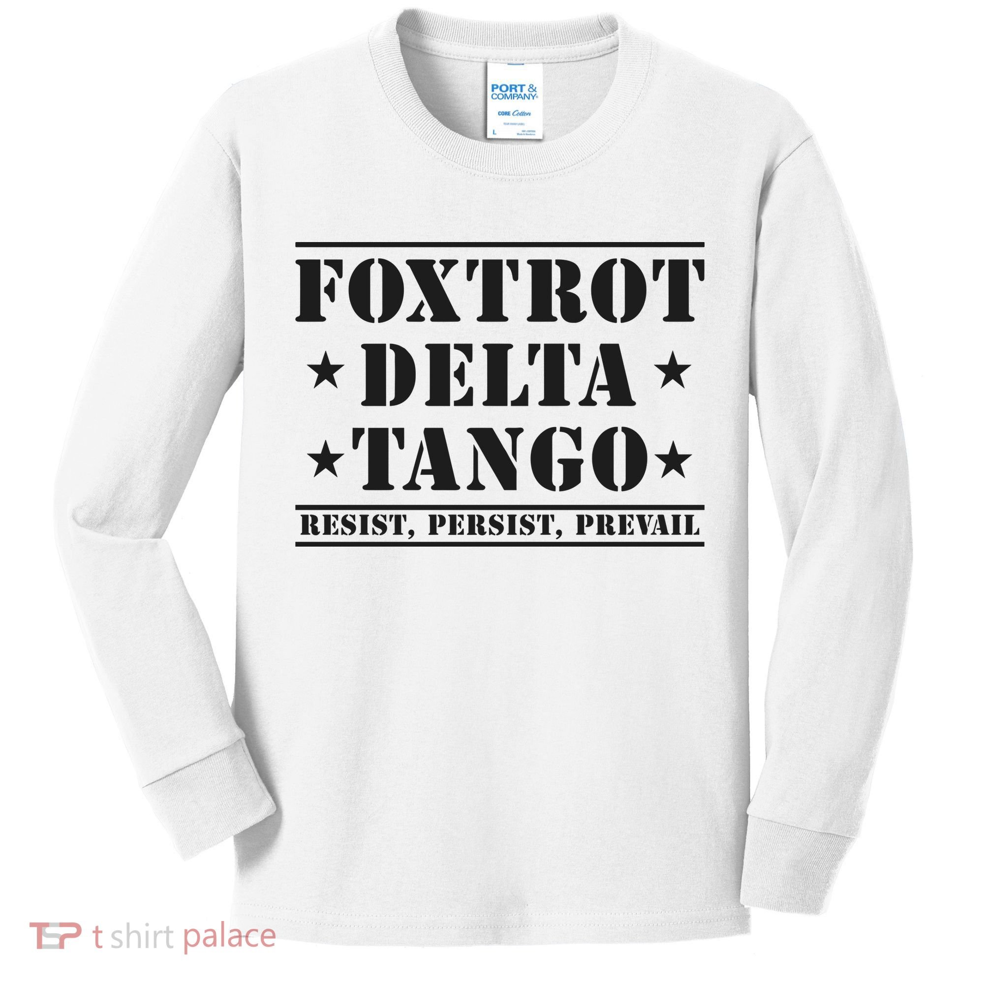 Subtle Anti Trump Fdt Democrat Resistance Gift Kids Long Sleeve Shirt