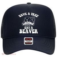 Save A Tree Eat A Beaver Funny Sayings Hat thumb 0