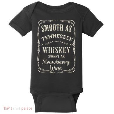 Smooth As Tennessee Whiskey Funny Humour Vacation Baby Bodysuit
