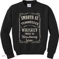 Smooth As Tennessee Whiskey Funny Humour Vacation Kids Sweatshirt thumb 0