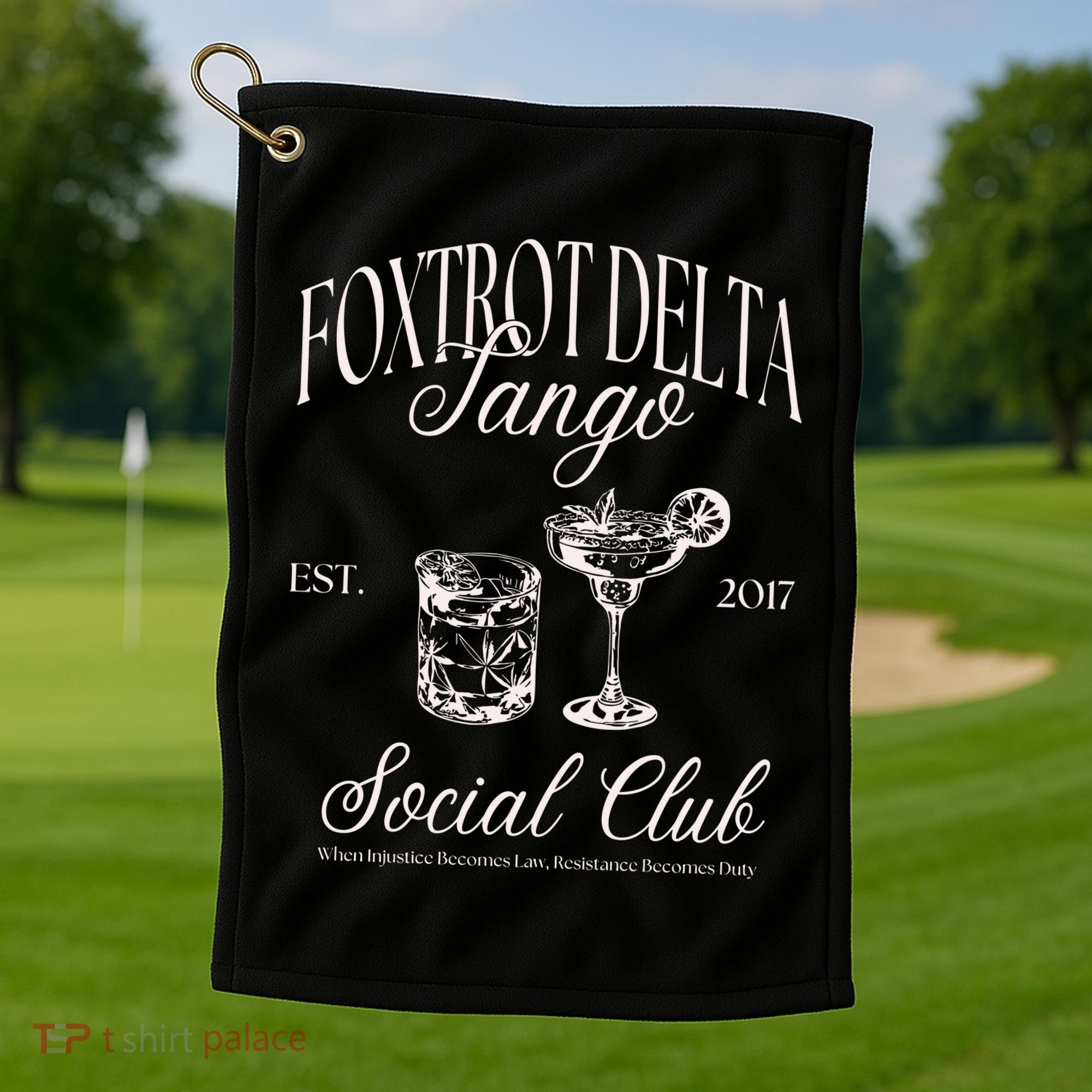 Subtle Anti Trump Golf Towel