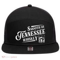 Smooth As Tennessee Whiskey 7 Panel Mesh Trucker Snapback Hat thumb 0