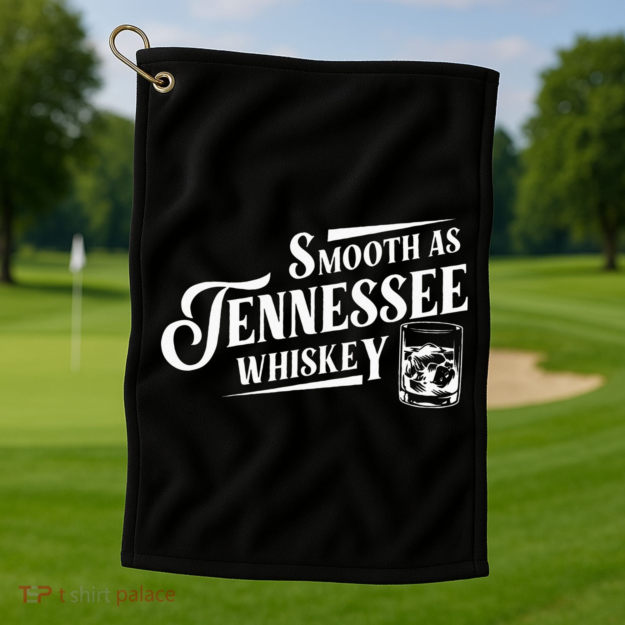 Smooth As Tennessee Whiskey Golf Towel