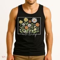Subtle Anti Trump Floral Flower Democrat President Liberal Tank Top thumb 3