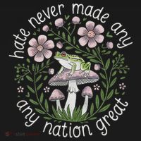 Subtle Anti Trump Hate Never Made Any Nation Great Pajama Set thumb 2