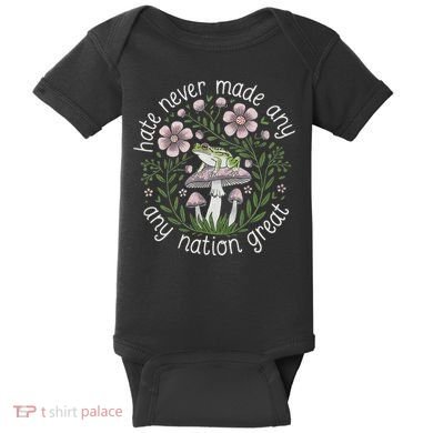 Subtle Anti Trump Hate Never Made Any Nation Great Baby Bodysuit