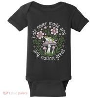 Subtle Anti Trump Hate Never Made Any Nation Great Baby Bodysuit thumb 0