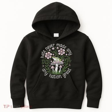 Subtle Anti Trump Hate Never Made Any Nation Great Kids Hoodie