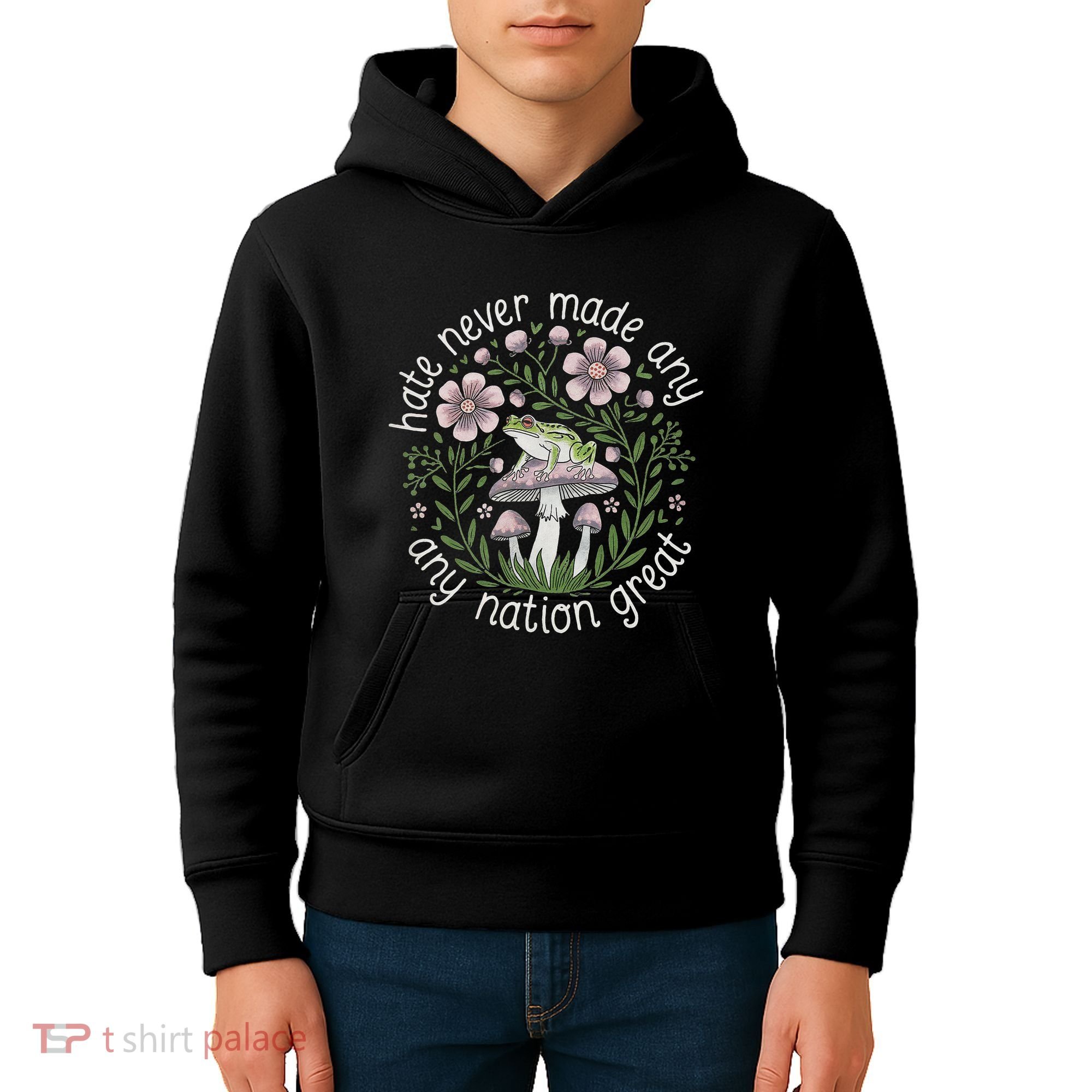 Subtle Anti Trump Hate Never Made Any Nation Great Kids Hoodie