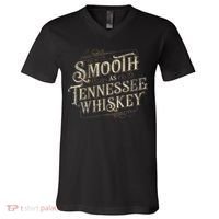 Smooth As Tennessee Whiskey Country V-Neck T-Shirt thumb 0