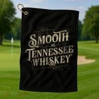 Smooth As Tennessee Whiskey Country Golf Towel thumb 1
