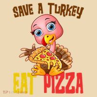 Save A Turkey Eat Pizza Funny Thanksgiving Tote Bag thumb 4